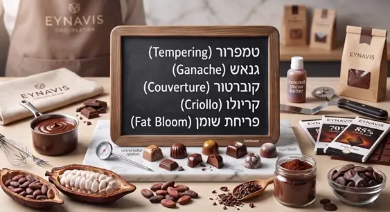 מילון מונחי השוקולד המקצועי של עינביז