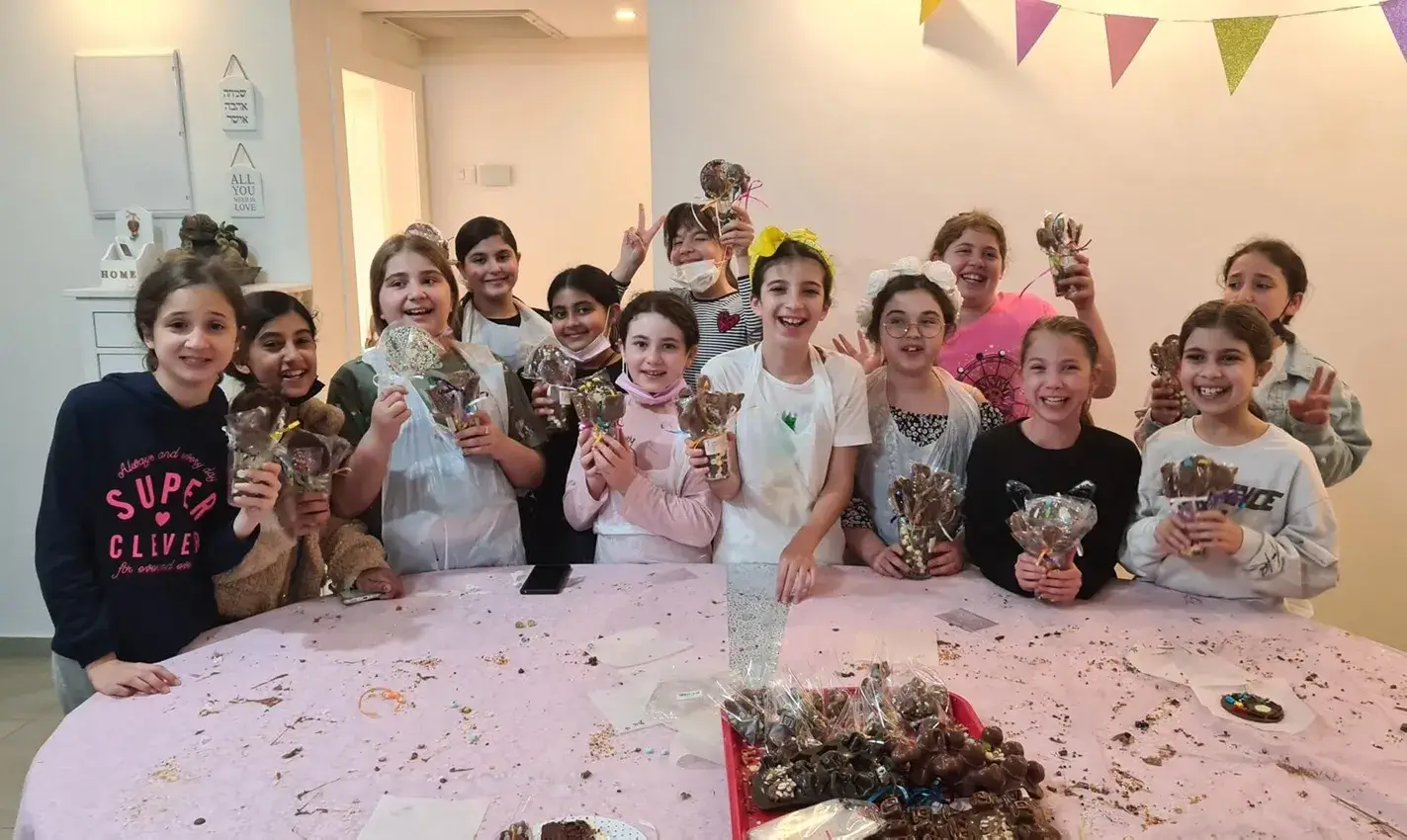 יום הולדת מתוק בסדנת שוקולד לילדים