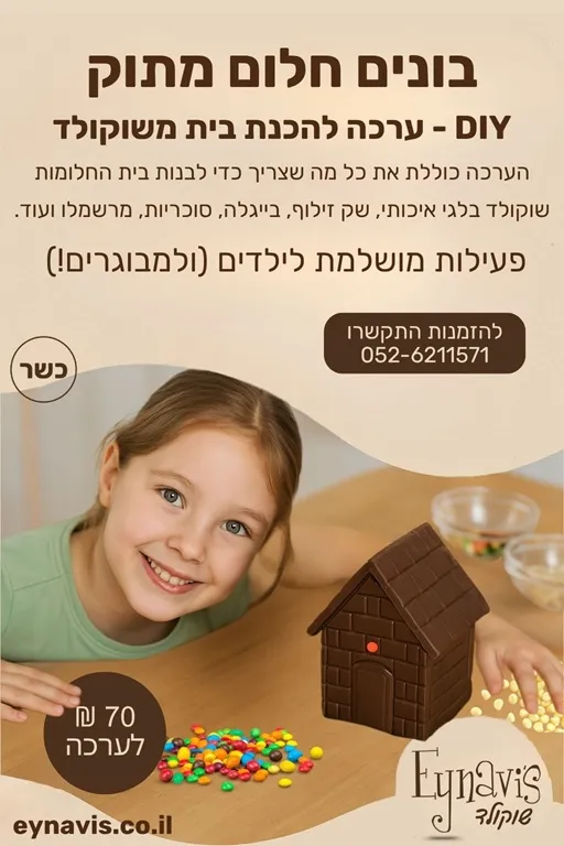 ערכה לבניית בית משוקולד 1